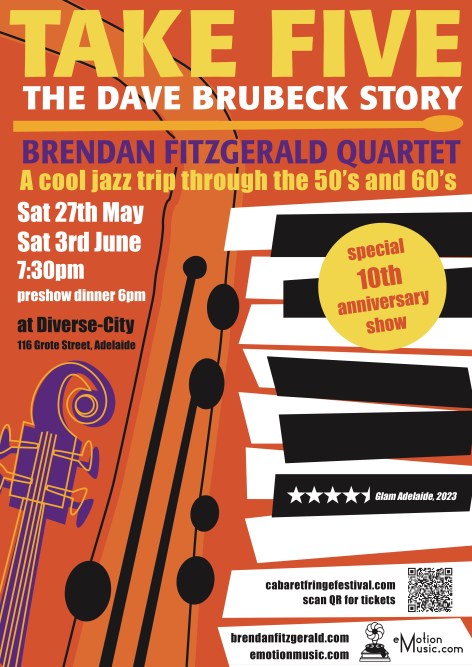 TAKE 5 poster Cabaret Fringe 2023