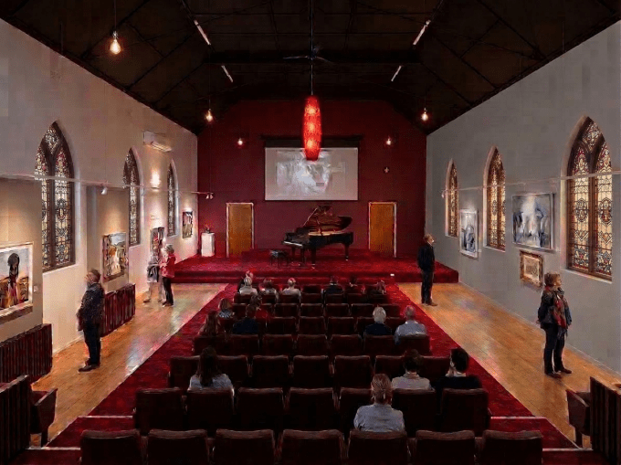Auditorium and gallery space interior